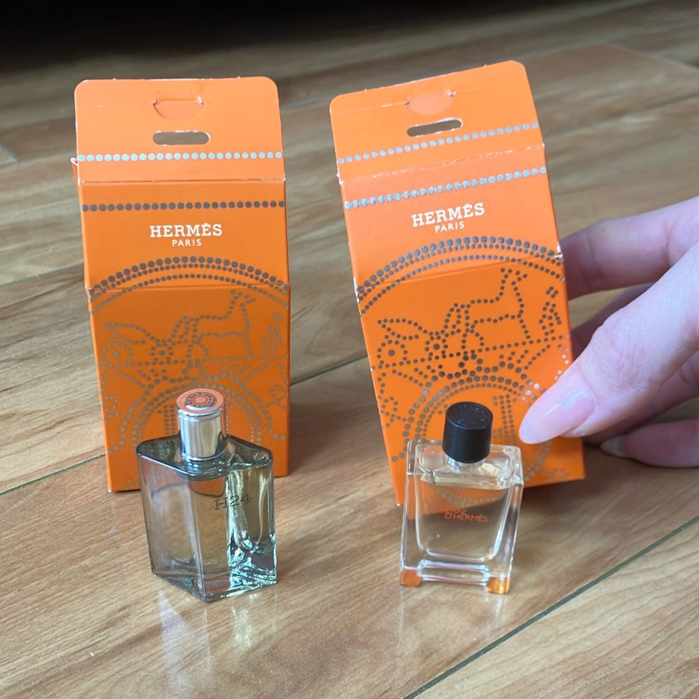 Hermes h24 parfum and terre d’hermes eau de toilette 5ML .16floz mini